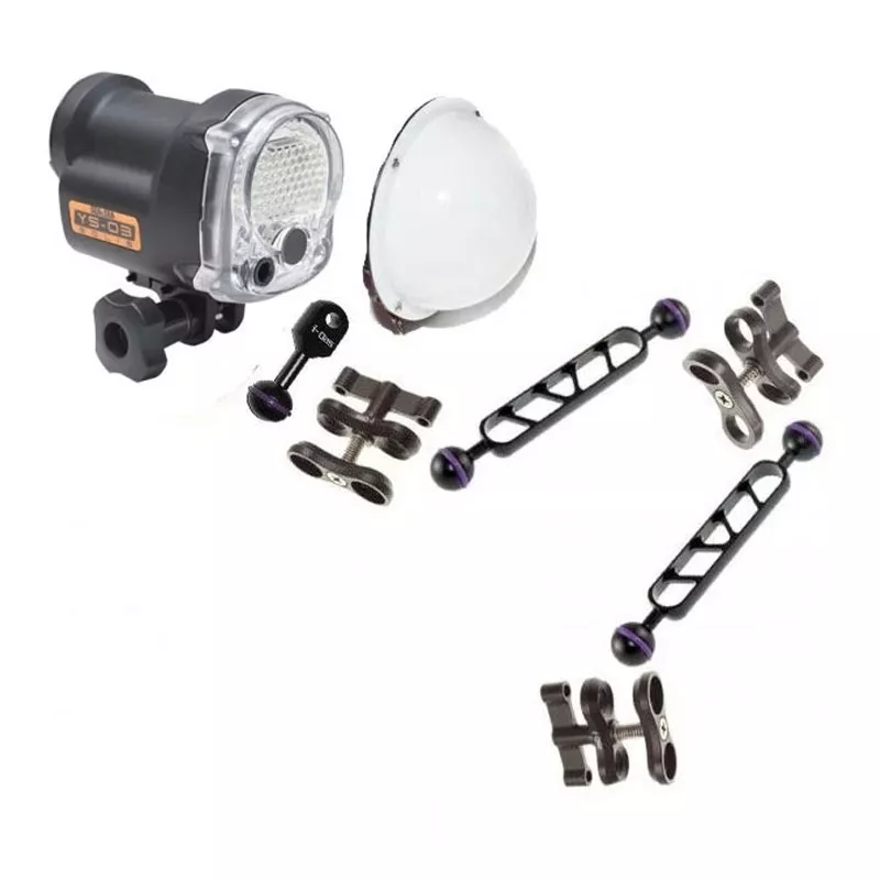 Pack Expert Flash YS03 Solis + Bras + Fibre Optique + Dôme Diffuseur