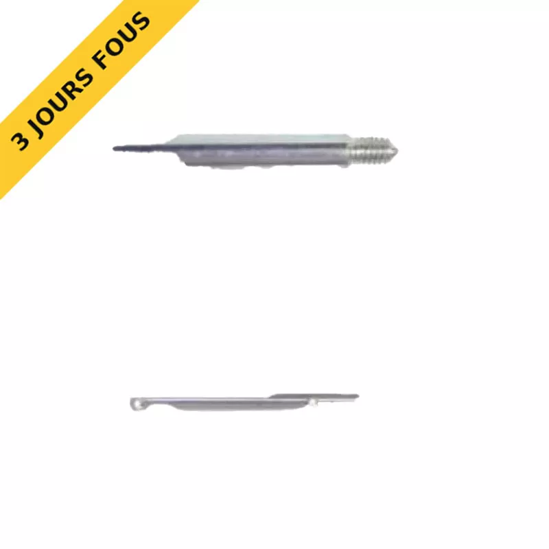 Flèche Zinguée 7mm filetée M6x1 talon matricé - Beuchat