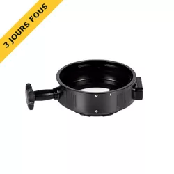 Adaptateur avec verrouillage 40 mm Nauticam avec molette zoom/autofocus N100 vers N120 pour NA-A7 ref 37301