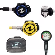 Pack détendeur Helix Din + Octopus + Sac + Manomètre - Aqualung
