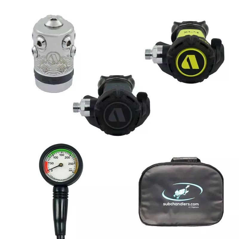 Pack Détendeur XL4 Ocea + Octopus + Manomètre + Sacoche – Apeks