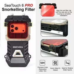 Filtre Rouge Snorkeling Seatouch 6 Pro - Divevolk